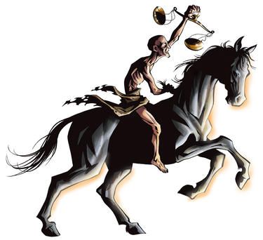 The Black Horse of Famine
